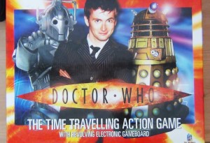 The cover of the game. David Tennant, my favourite Doctor, front and centre